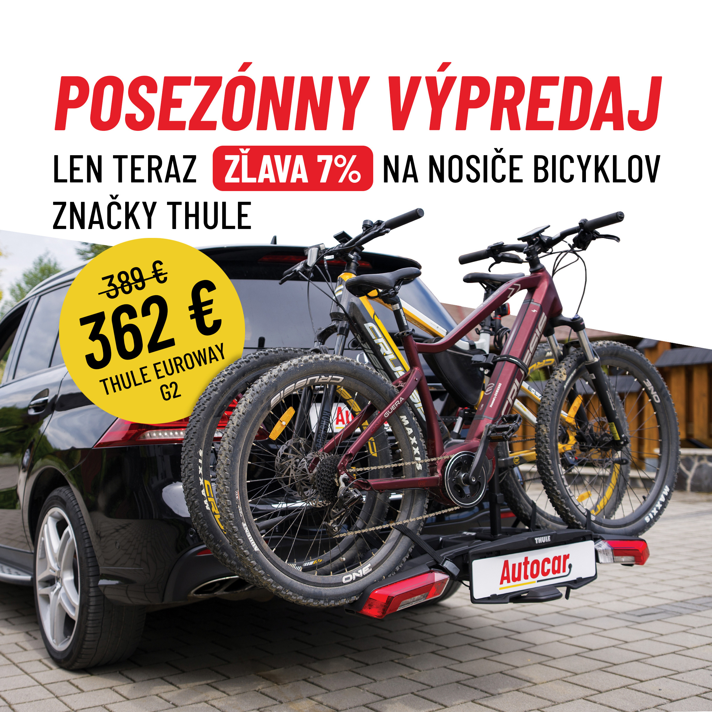 výpredaj nosičov na bicykel